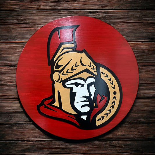 Ottawa Senators Wood Sign