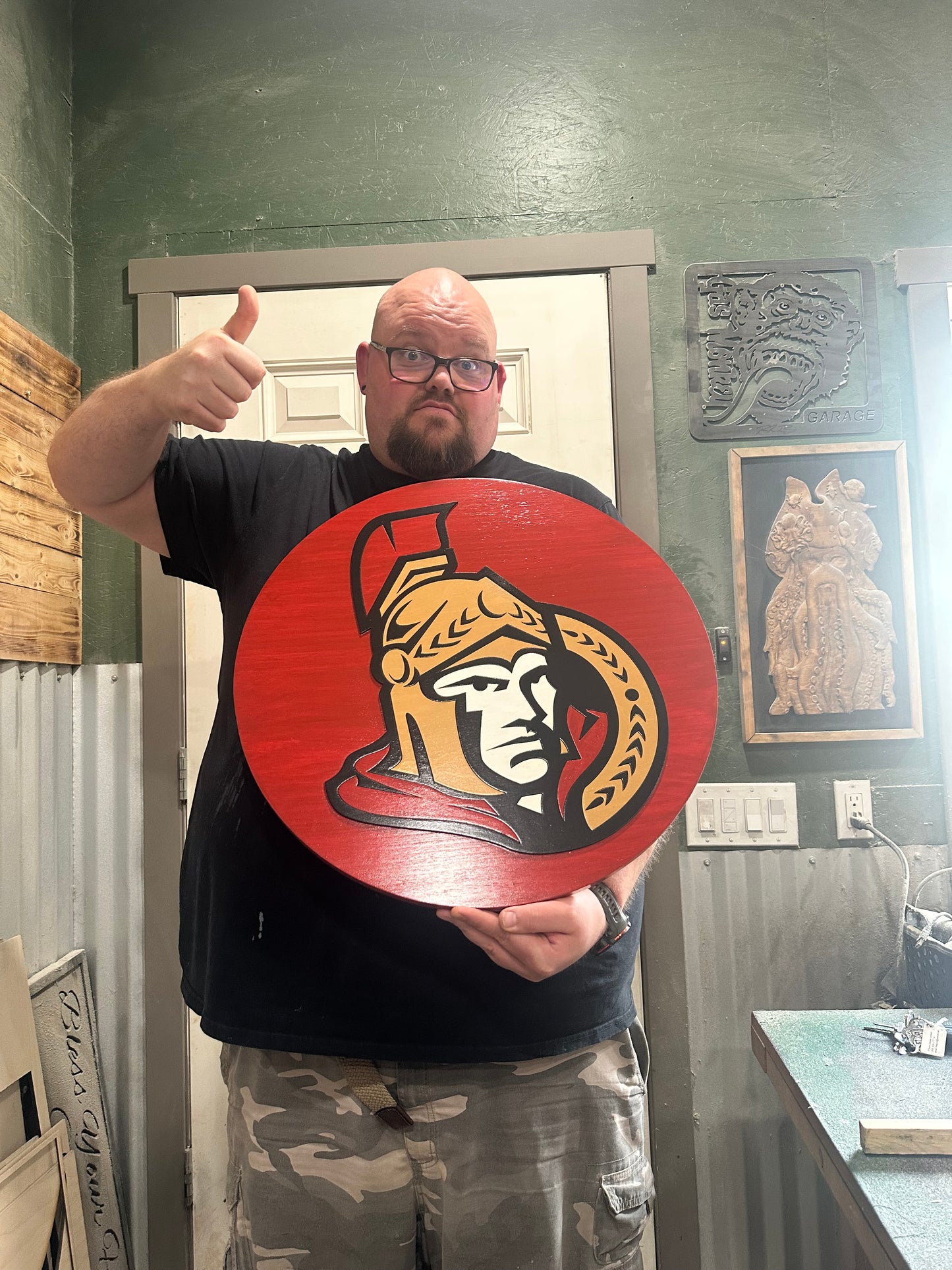 Ottawa Senators Wood Sign