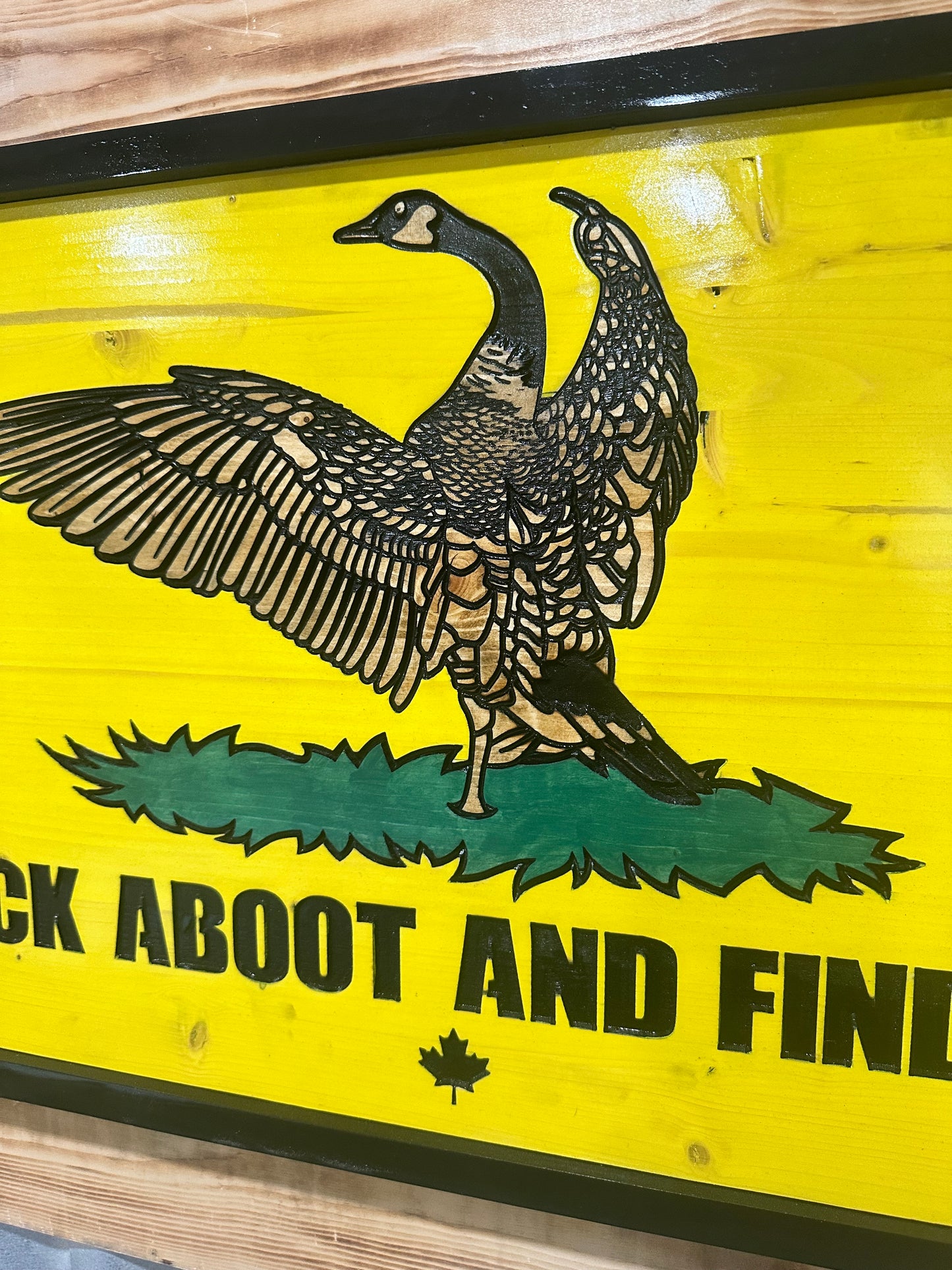 Fuck Aboot And Find oot Canadian goose flag