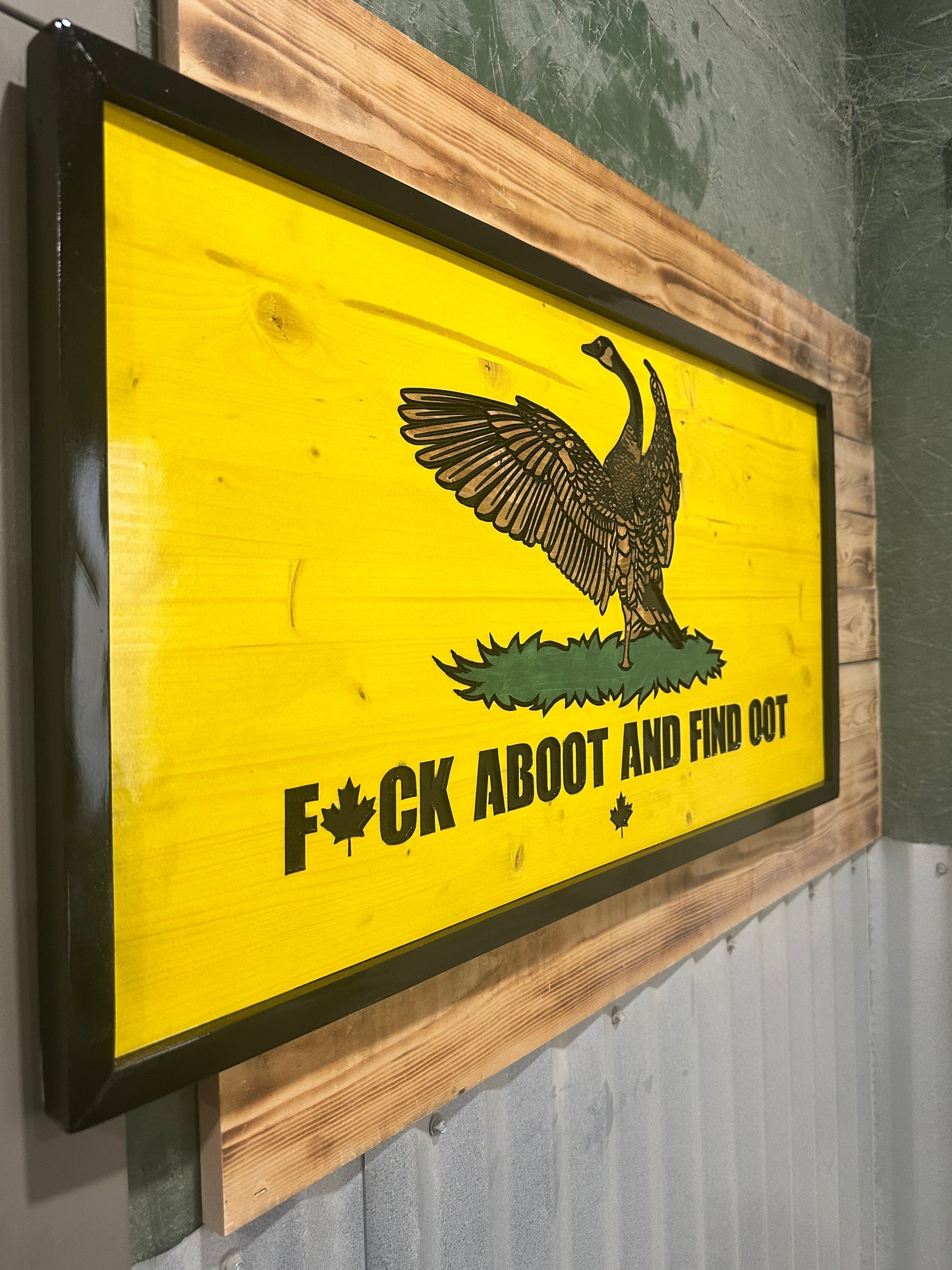 Fuck Aboot And Find oot Canadian goose flag
