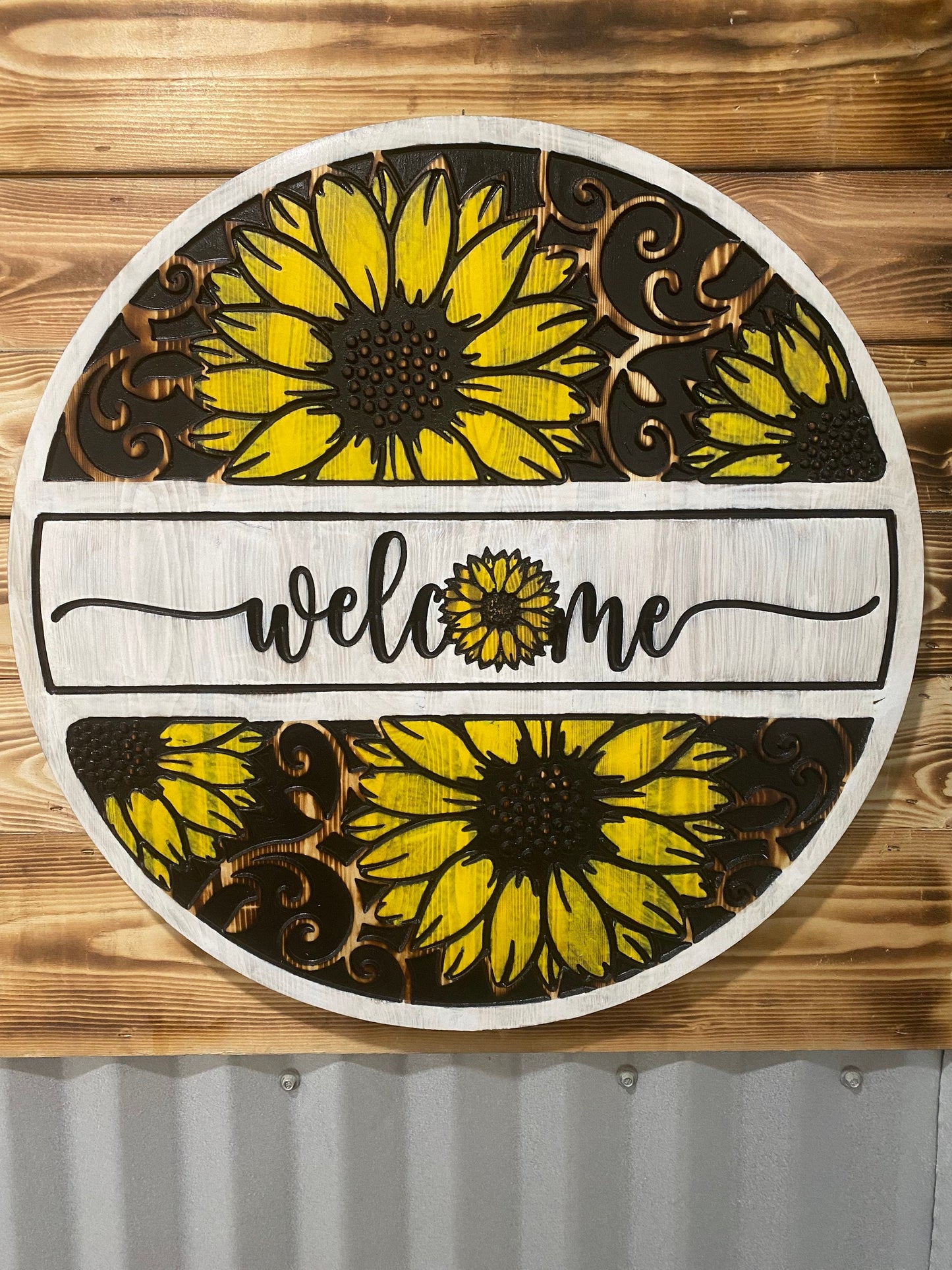 Sunflower Welcome Signs