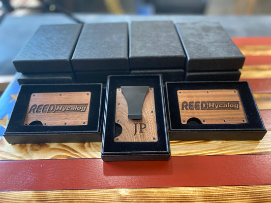 Aluminum And Wood  Wallets