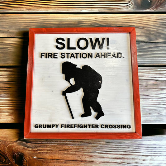 Grumpy Fireman Crossing