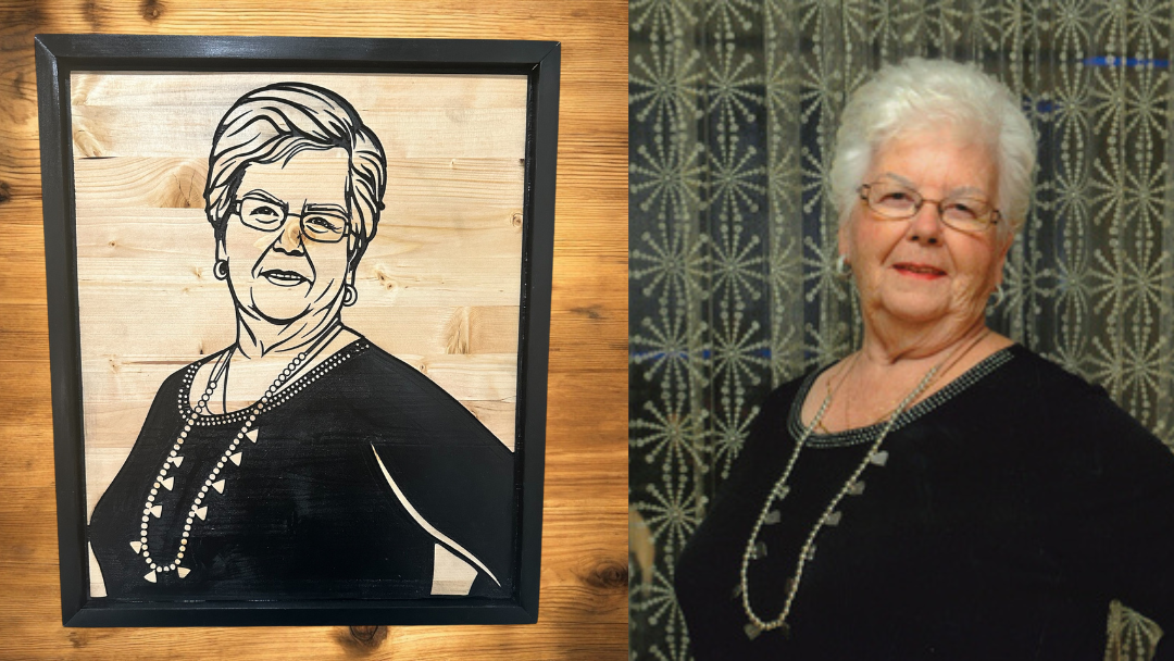 Custom Carved Wood Portrait