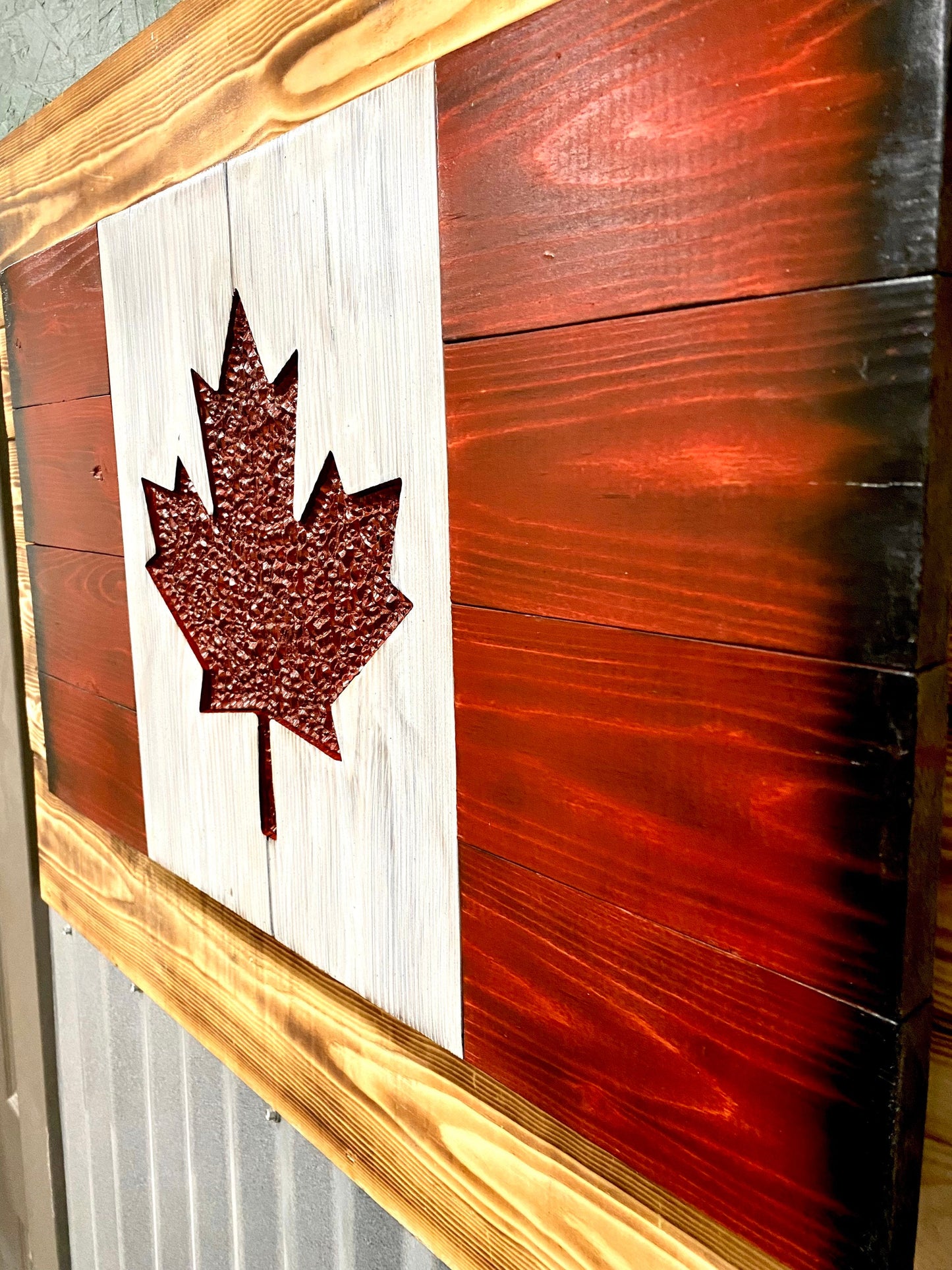 Canadian Wood Flag