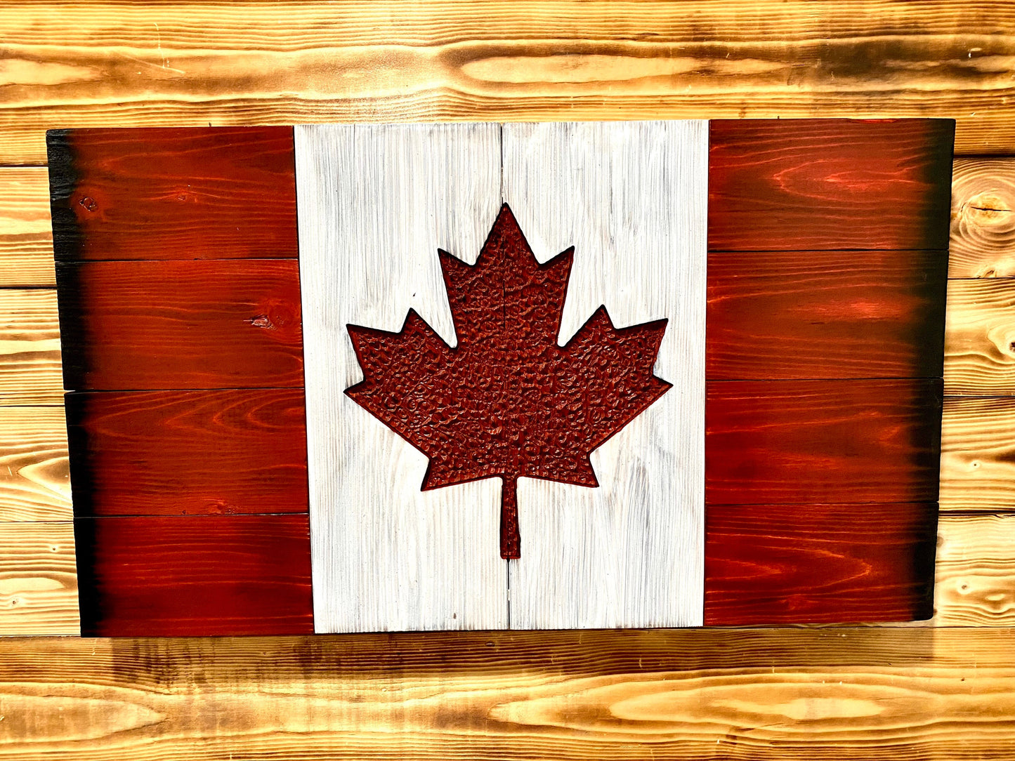 Canadian Wood Flag