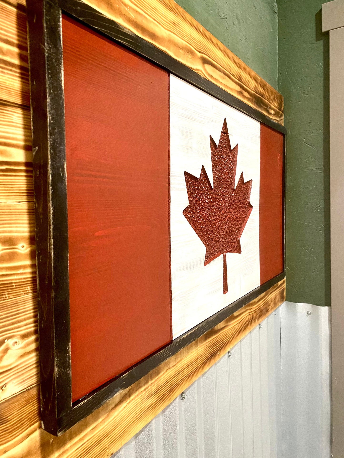 Canadian Wood Flag