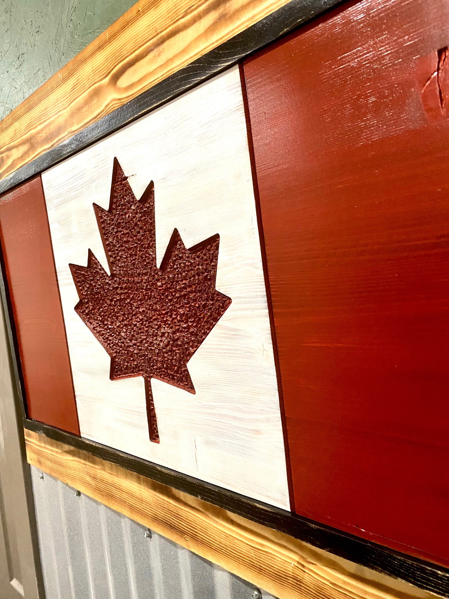 Canadian Wood Flag