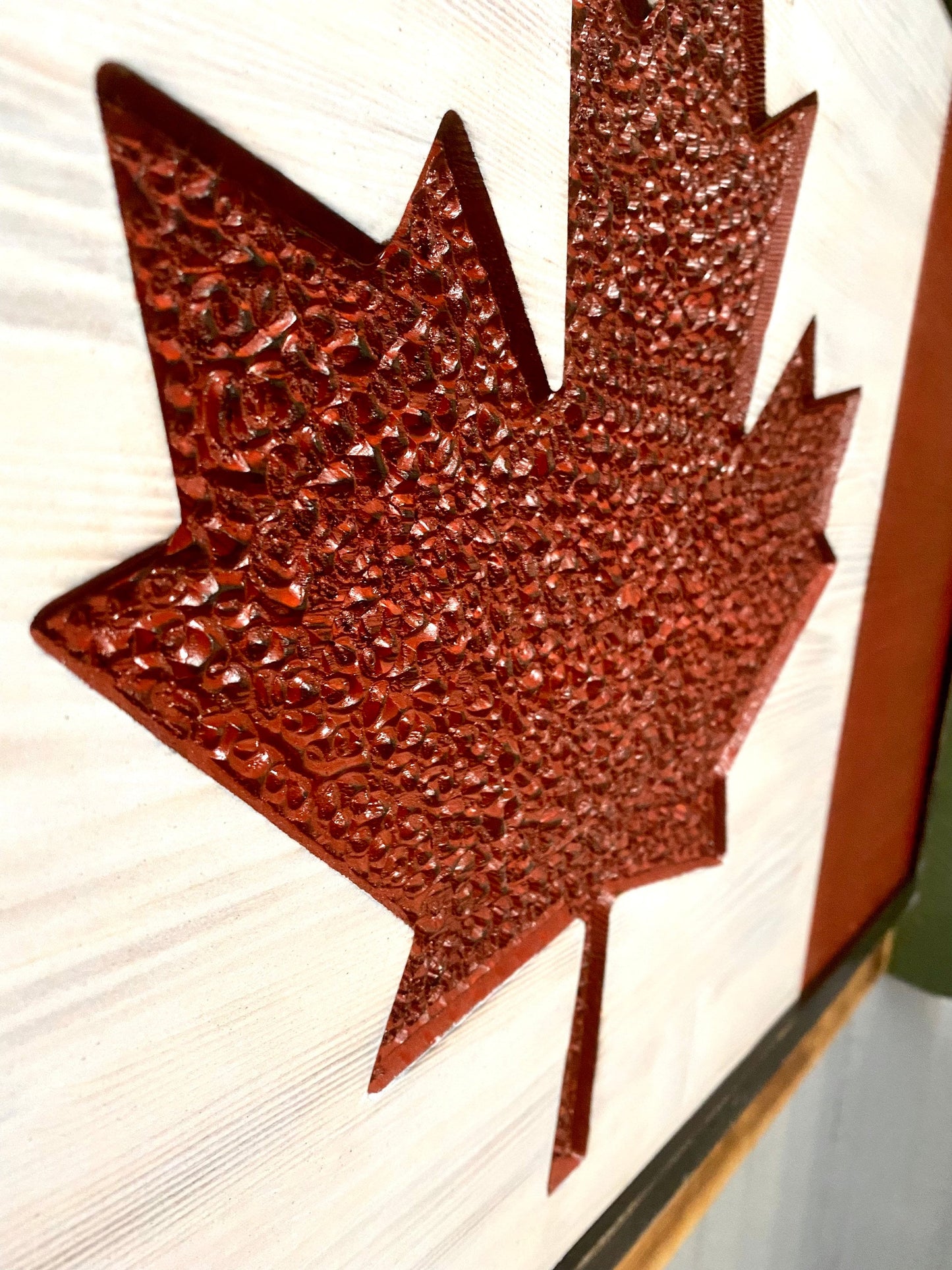 Canadian Wood Flag