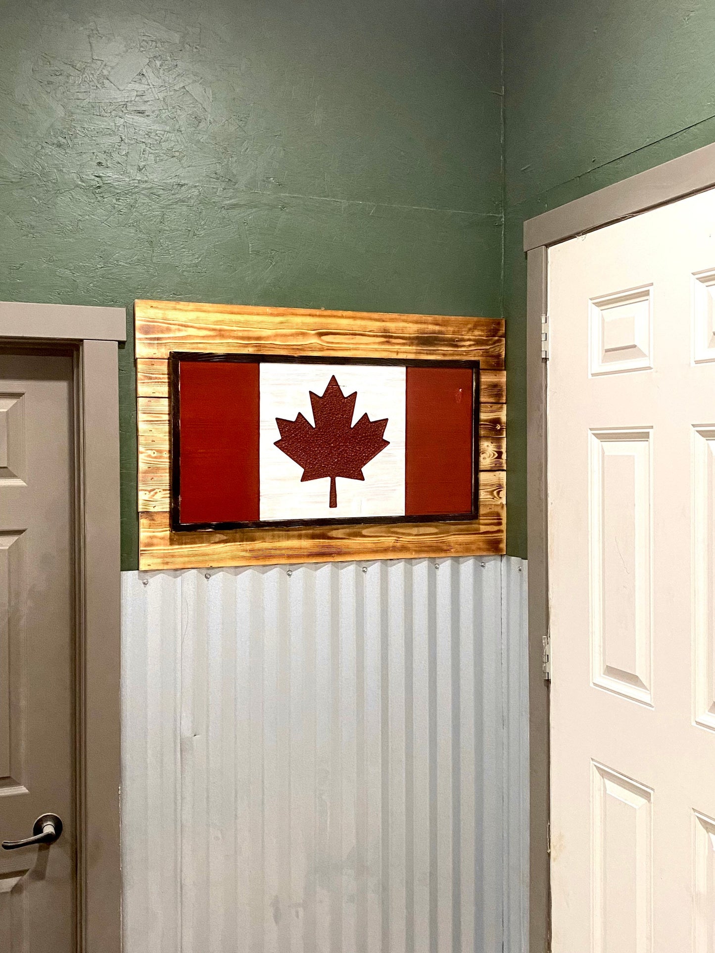 Canadian Wood Flag