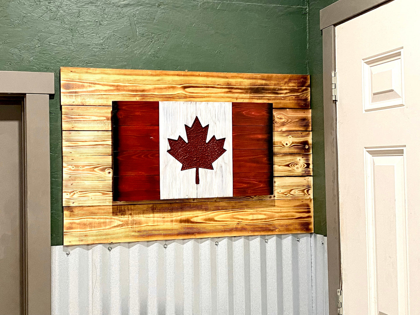 Canadian Wood Flag