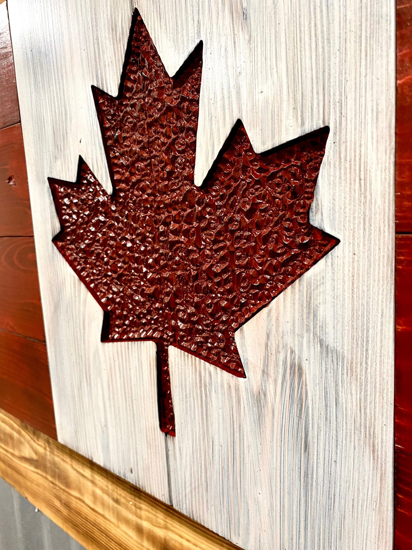 Canadian Wood Flag