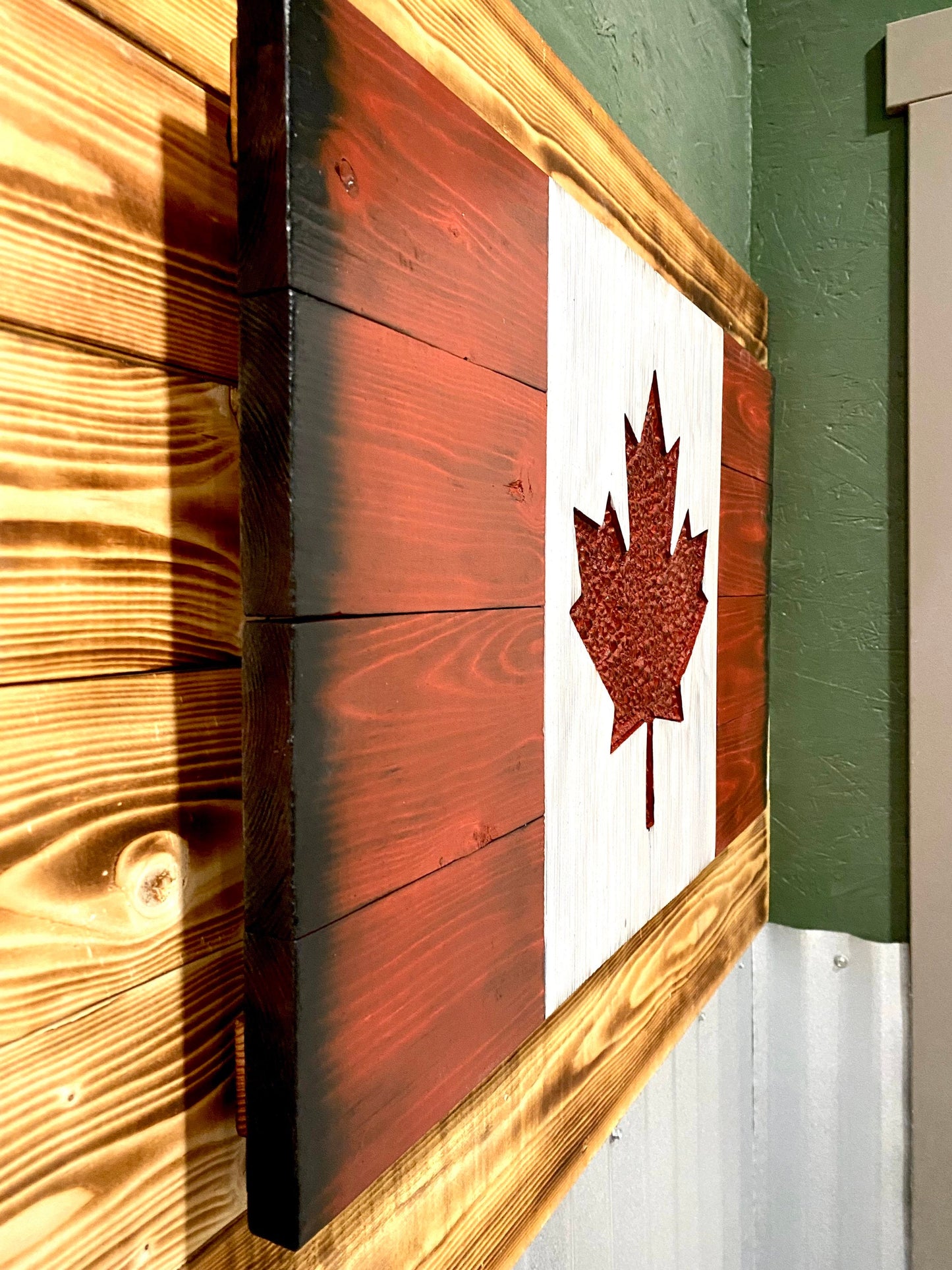 Canadian Wood Flag