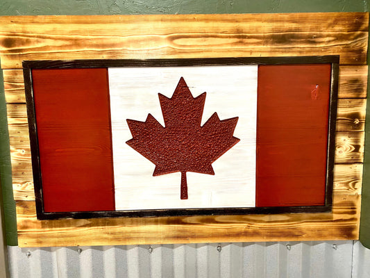 Canadian Wood Flag