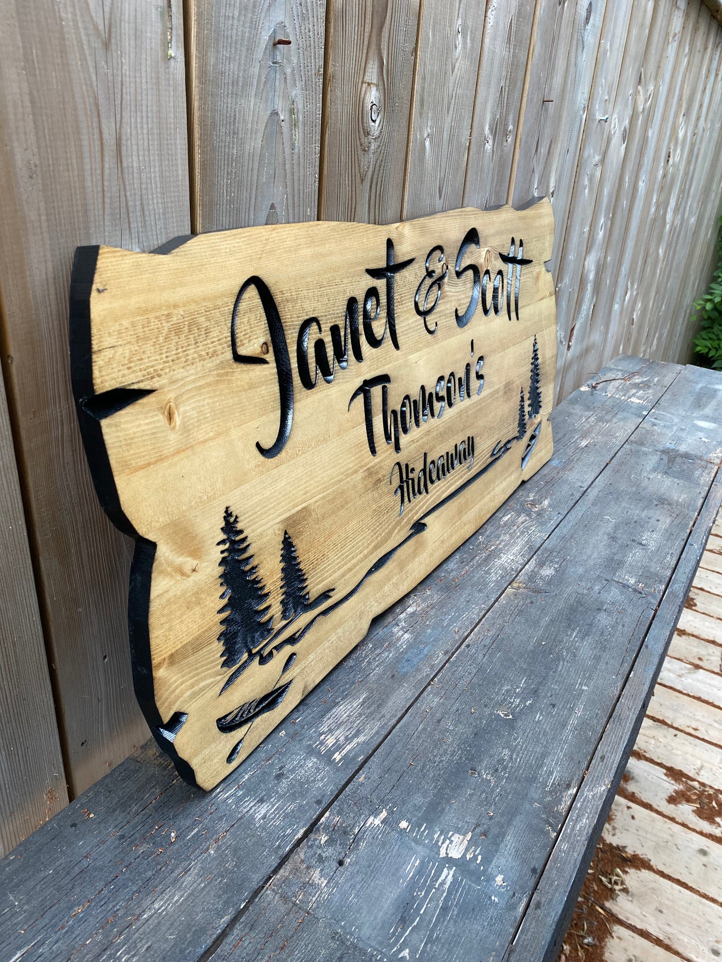 Custom Cabin Sign