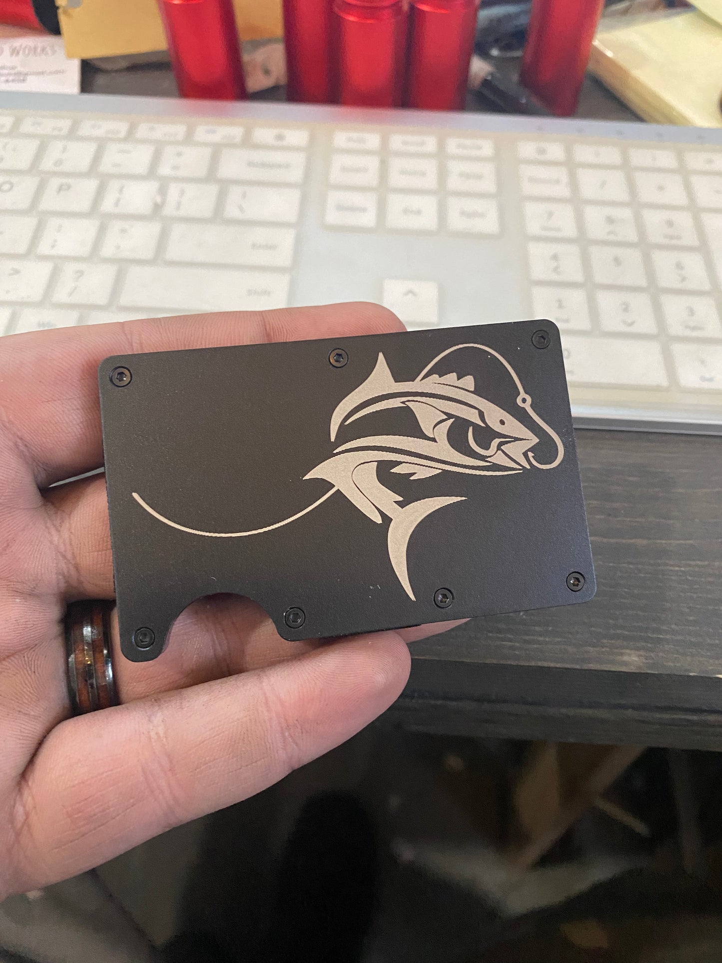Aluminum And Wood  Wallets
