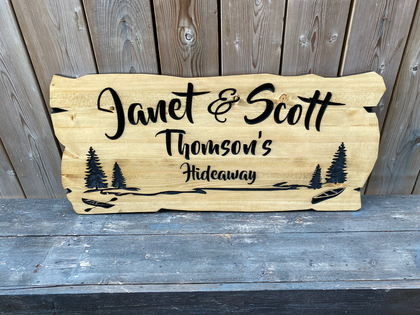 Custom Cabin Sign